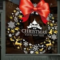 thumbnail image 6 of Christmas Window Cling Stickers, Large Static Cling Window Decals for Glass Door, Xmas Wreath Snowman Santa Design, 6 of 6