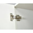 thumbnail image 5 of Sophshelter White Armoire Wardrobe Closet Armoires and Wardrobes with 2 Drawers 2 Doors Wardrobe Cabinet with Mirror and Black Handles 31.5''Wx 18.9''D x 70.87''H, 5 of 8