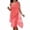 Watermelon Red, variant on Levmjia Womens Round Neck Chiffon Midi Dress Sleeveless Solid Color Irregular Hem Casual Flowy Summer Sundress Lightweight Breathable Beach Dress Vacation Daily Wear
