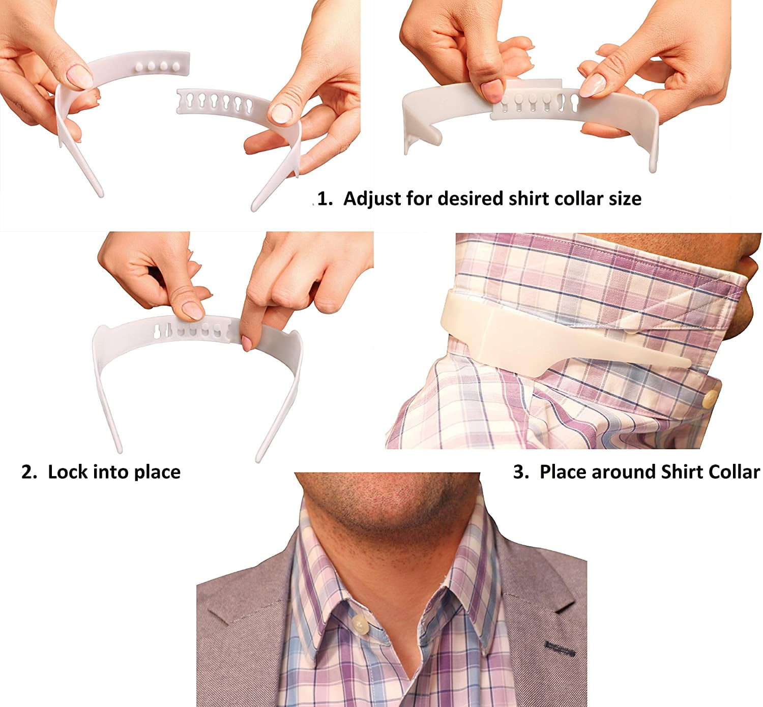 Slick Collar Adjustable Shirt Collar 