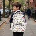 thumbnail image 4 of Yspwyqan Kids Backpack for School, 17" Large Capacity Bookbag, Fits 15.6 Laptop, Construction and Fire Truck Adjustable Straps Casual Daypack for Middle School Travel Hiking, 4 of 7
