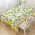 thumbnail image 5 of UWNRBG Waterproof 60" x 84" Floral Summer Lemon Polyester Tablecloth, 5 of 5