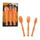thumbnail image 3 of Juego de cubiertos creativos ecológicos para suministros de fiesta de vacaciones en casa (naranja) Ehuebsd Libre de BPA, 3 of 8