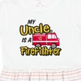 thumbnail image 4 of Inktastic My Uncle is a Firefighter with Fire Truck Girls Toddler Dress, 4 of 5