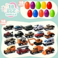 thumbnail image 2 of Huevos de Pascua gigantes rellenos con vehículos fundidos JOYIN, 18 unidades, 2 of 8