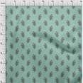 thumbnail image 4 of oneOone Cotton Poplin Dusty Teal Green Fabric Asian Ajrakh Floral Fabric For Sewing Printed Craft Fabric By The Yard 42 Inch Wide, 4 of 4