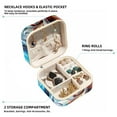 thumbnail image 2 of Rhino Travel Portable Square Jewelry Box Organizer for Rings, Earrings, Necklaces, Bracelets, etc. for Girls and Women, 2 of 6