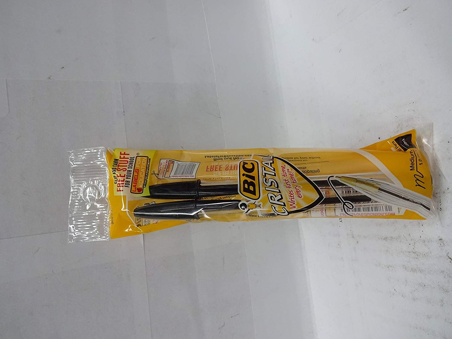 Bic Cristal Xtra Smooth Ballpoint Pens, Black Ink 2 ea