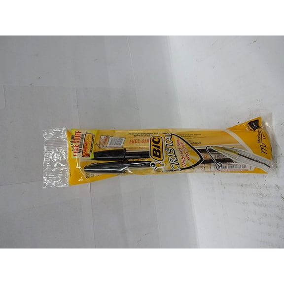 BIC Cristal Ballpoint Pens - Xtra Smooth Black Ink - 2 Count