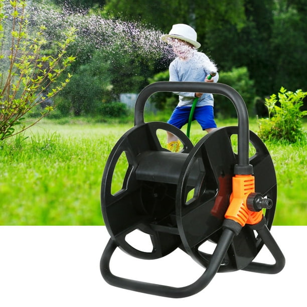 Hose Reel Heavy Duty No Tangling Smooth Operation Non-slip Handle  Shatterproof Storage Plastic Space Saving Cord Storage Reel for Backyard 