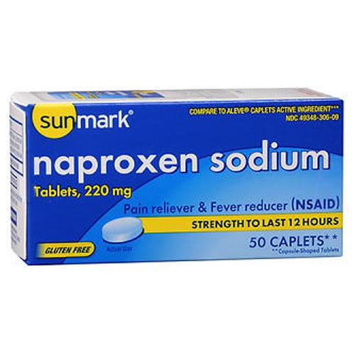 Sunmark Naproxen Sodium, 220 Mg, 50 Caplets Walmart Canada