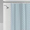 Mainstays Waterproof Medallion Blue 30 Recycled PEVA Shower Curtain