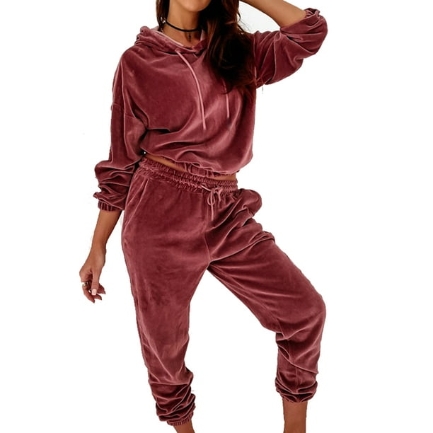 matching velour sweatsuit
