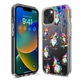 thumbnail image 3 of MUNDAZE Apple iPhone 6/7/8/SE 2020/SE 3 2022 Shockproof Clear Hybrid Protective Phone Case Water Painting Colorful Splash Gnomes Cover, 3 of 5