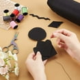 thumbnail image 4 of 1Roll 10FT 15.75 Inch Wide Black Felt Roll Craft Felt Nonwoven Fabric Sheets(0.9mm Thick) Great Felt for Crafts Patchwork Sewing Costumes, 4 of 9