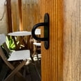 thumbnail image 5 of 4Pcs Stainless Steels Pad Eye Plate Hook Wall Mount Hanger Hook Marine Hardware Staple Hook with Screws Enduring, 5 of 8