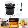 thumbnail image 1 of Accesorios para Freidoras de Aire Pinzas para Alimentos Insertos Antiadherentes para Freidoras de Aire para Asar , 8in Macarena Piezas de la freidora de aire, 1 of 8