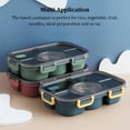 thumbnail image 4 of Matsuzay Fiambrera de acero inoxidable PP PS, contenedores de almacenamiento de alimentos para Picnic, cajas de horno microondas Bento con tapa sellada cartulina Verde, 4 of 6
