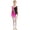 Hot Pink, variant on Girls Sleeveless Backless Figure Skating Dress Mesh Splice Ballet Dance Leotards with Rhinestones Fluorescent Yellow 6