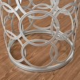 thumbnail image 5 of FirsTime & Co. Silver Interlocking Circles Marblized Table, American Designed, Silver, 16.75 x 16.75 x 22 inches, 5 of 5
