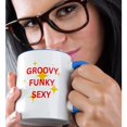 thumbnail image 2 of 3drose, Groovy Funky Sexy, 15oz Two-tone Blue Mug, 2 of 6