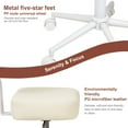 thumbnail image 5 of Height Adjustable ADHD Office Chair, Cross Legged Chair with Backrest and Wheels for Fidgety Sitters(Beige), 5 of 9