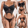 thumbnail image 4 of Ropa interior de mujer Sujetador de encaje Bragas Ropa interior Calzoncillos Lencería Juegos de rol Fridja nalpqowj43804, 4 of 9