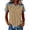 Khaki, variant on ChoXxx Women's Button Down Soft Like Solid Top Daily Outings Blue S