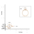 thumbnail image 4 of ANGARA Freshwater Cultured Pearl Solitaire Bypass Ring in 14K Rose Gold for Women | June Birthstone, Birthday, Anniversary, Jewelry Gift for Women | Pearl Ring, 4 of 7