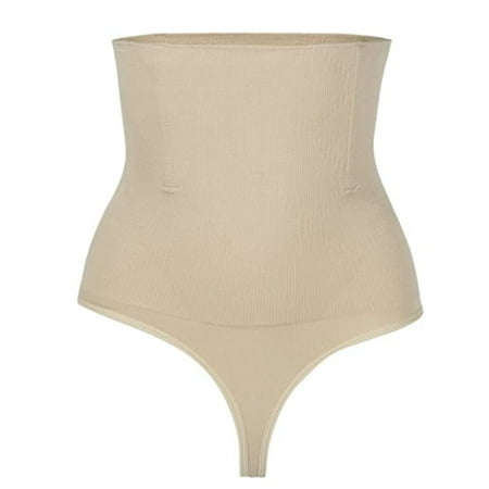 Tatum88Women Waist Cincher Girdle Tummy Slimmer Sexy Thong Panty Shapewear（Nude M/L） | Walmart