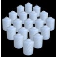 15 Hour Lightly Scented Votive Candles with a Textured Surface 19