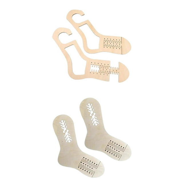 yuksok MagiDeal 4x Sock Knitting Mold for Craft Lover Beginner Hollow stripe