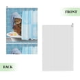 thumbnail image 2 of Easygdp Funny Cat Taking a Bath Golf Towel 24x16in for Men and Women with Carabiner Clip for Easy Attachment, 2 of 8