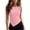 Pink, variant on Tank Tops for Women Asymmetrical Hem Sleeveless Top, Square Neck Form-Fitting Casual Tank