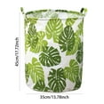 thumbnail image 2 of Patterned Linen Laundry Hamper Large Open Top with Breathable -Linen Fabric for Bedroom Bathroom Durable Design, 2 of 5