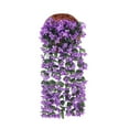 thumbnail image 2 of YOHAVEN Hanging Artificial Violet Wisteria Flower Garland Silk Orchid Indoor Outdoor Wedding Party Home Garden Wall Decoration, 2 of 5