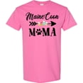 thumbnail image 3 of Inktastic Maine Coon Mama with Flowers and Arrow T-Shirt, 3 of 5