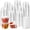 100pack, variant on 200Pack 1oz Disposable Plastic Portion Cups with Lids, Small Mini Sauce Cups for Portion Control, Salad Dressing Cups, Airtight and Stackable Condiment Cups for Party, Holiday and Daily Use