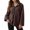 C-Coffee329, variant on DHFJKG Womens Fuzzy Zip Up Jacket Loose Fit Long Sleeve Turndown Collar Casual Coat Warm Loungewear Top With Pockets For Fall Winter Versatile Outerwear