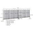 thumbnail image 2 of GOF T-shaped Freestanding Partition (30”D x 228”W x 72”H) Office Room Divider, Privacy Screen, Workstation Cubicle, 2 of 11