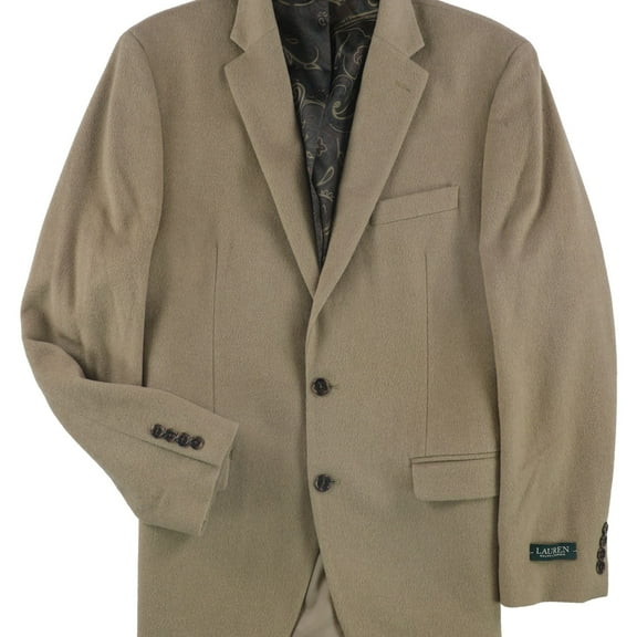 Ralph Lauren Mens Landon Two Button Blazer Jacket, Brown, 36 Short