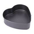 thumbnail image 2 of Riforla Heart Shaped Metal Springform Cake Pan with Clasp Removable Bottom Baking Tool for Delicate Desserts Bakeware B, 2 of 4