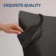 thumbnail image 4 of Swift Home 6-Piece Satin Pillowcase Gift Set with Eye Mask and Scrunchies, Black, 4 of 5