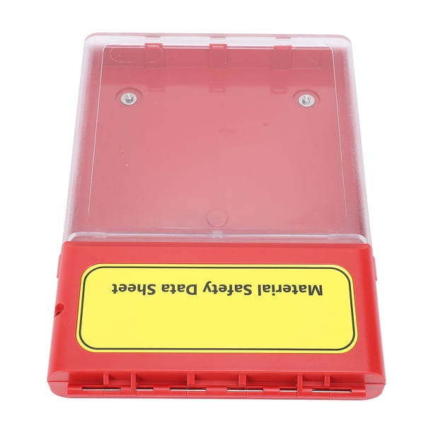 Caja Visual De MSDS, Caja De Datos De MSDS De Moldeado Integrado A Prueba De Agua Para Sitios De Instalación