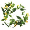 thumbnail image 5 of LOLIPPYY Yellow Silk Flower Garland Set for Elegant, Romantic Home Decor and Stylish Interior Design, 5 of 8