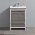 thumbnail image 3 of Fresca Allier Rio 24" Ash Gray Modern Bathroom Cabinet w/ Sink, 3 of 7