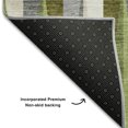 thumbnail image 5 of Addison Rugs Mayfield Premium Machine Washable Transitional Squares Green Round Rug, 8' x 8', 5 of 5