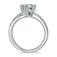 thumbnail image 4 of 1Carat Round Cut Moissanite Engagement Ring (D Color, VVS1 Clarity), 4 of 4