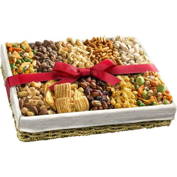 Golden State Fruit Gourmet Best Savory Snacks Gift Basket, 10 pc