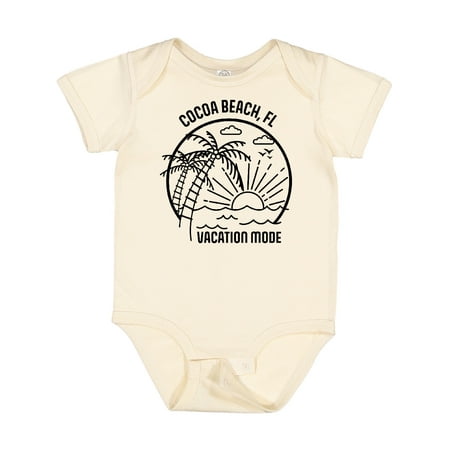 

Inktastic Summer Vacation Mode Cocoa Beach Florida Gift Baby Boy or Baby Girl Bodysuit